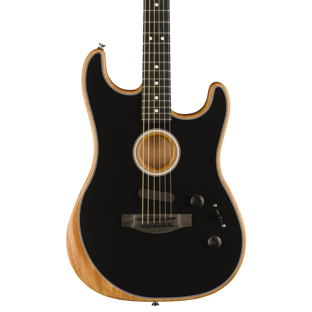 Fender - American Acoustasonic Strat - Ebony Fingerboard Black