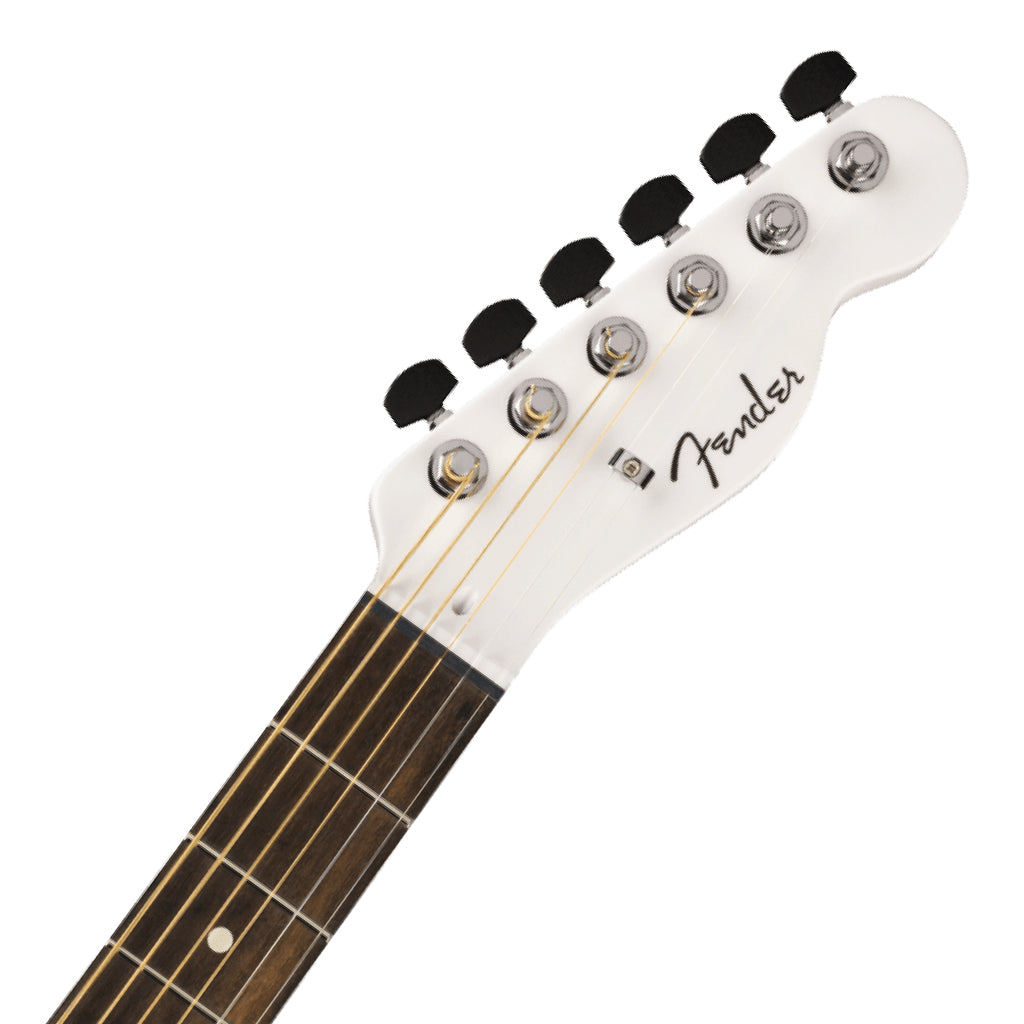 Fender Limited Edition Finneas American Acoustasonic Telecaster with Ebony Fingerboard Satin Arctic White