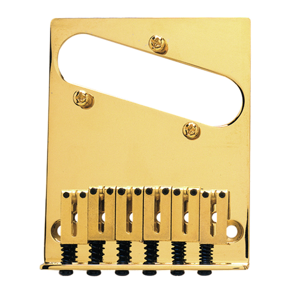 Fender 6 Saddle American Series Telecaster Bridge Assembly in Gold
