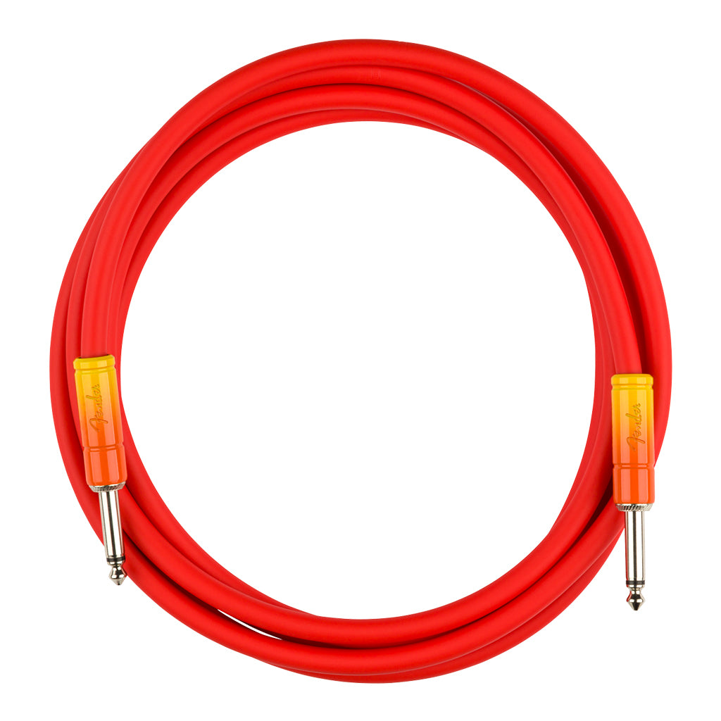 Fender Ombré Instrument Cable Straight Straight 10' Tequila Sunrise