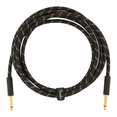 Fender Deluxe Series Instrument Cable Straight Straight 10 Black Tweed