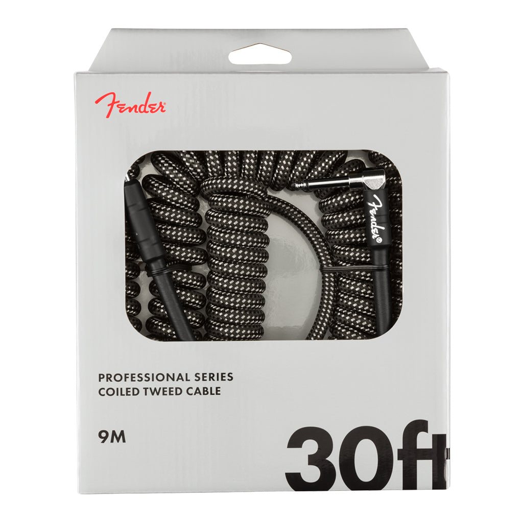 Fender Professional Coil Cable 30ft Grey Tweed