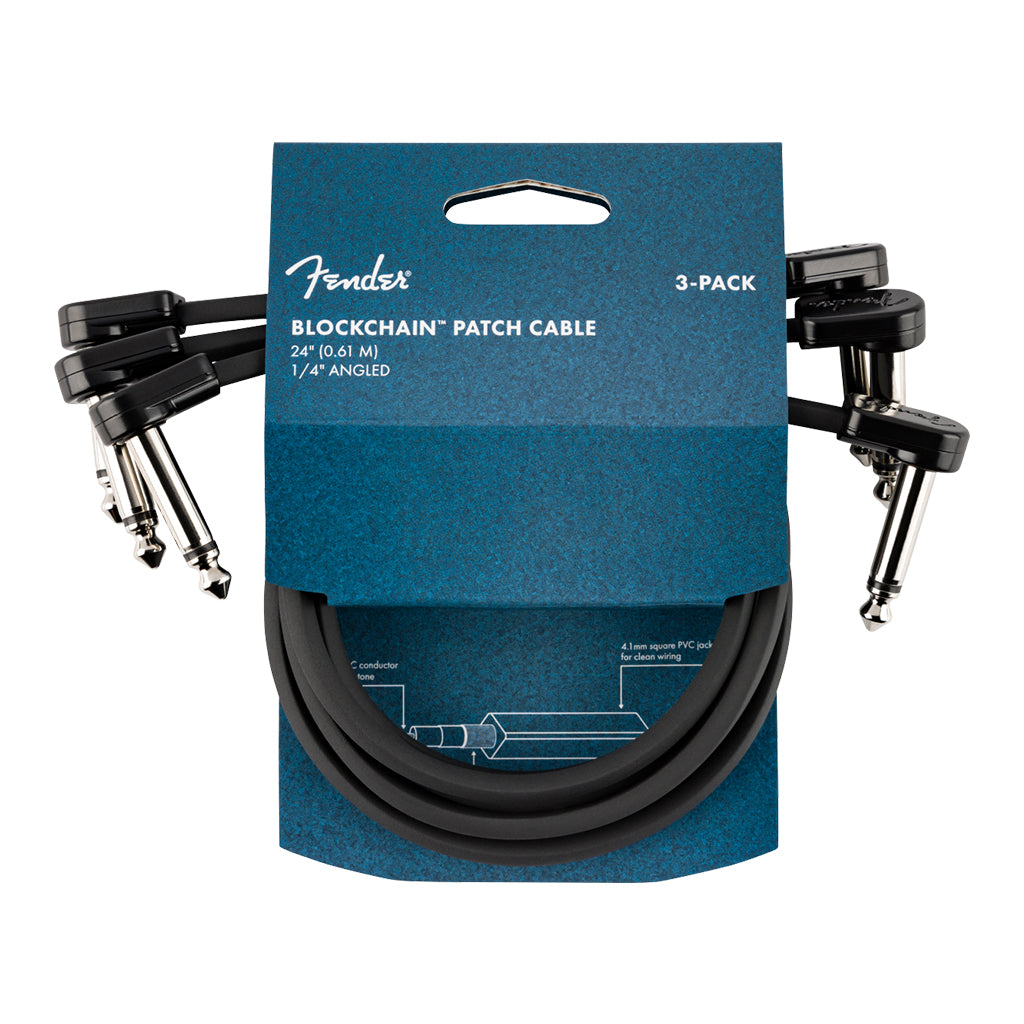 Fender Blockchain 24 Cable 3 Pack Angle Angle