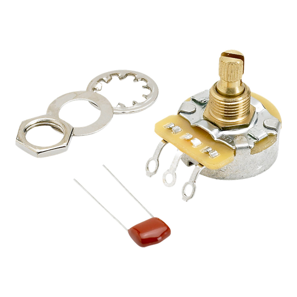 Fender Control Pot Tone Vol No Load 250k Splift Shaft Kit