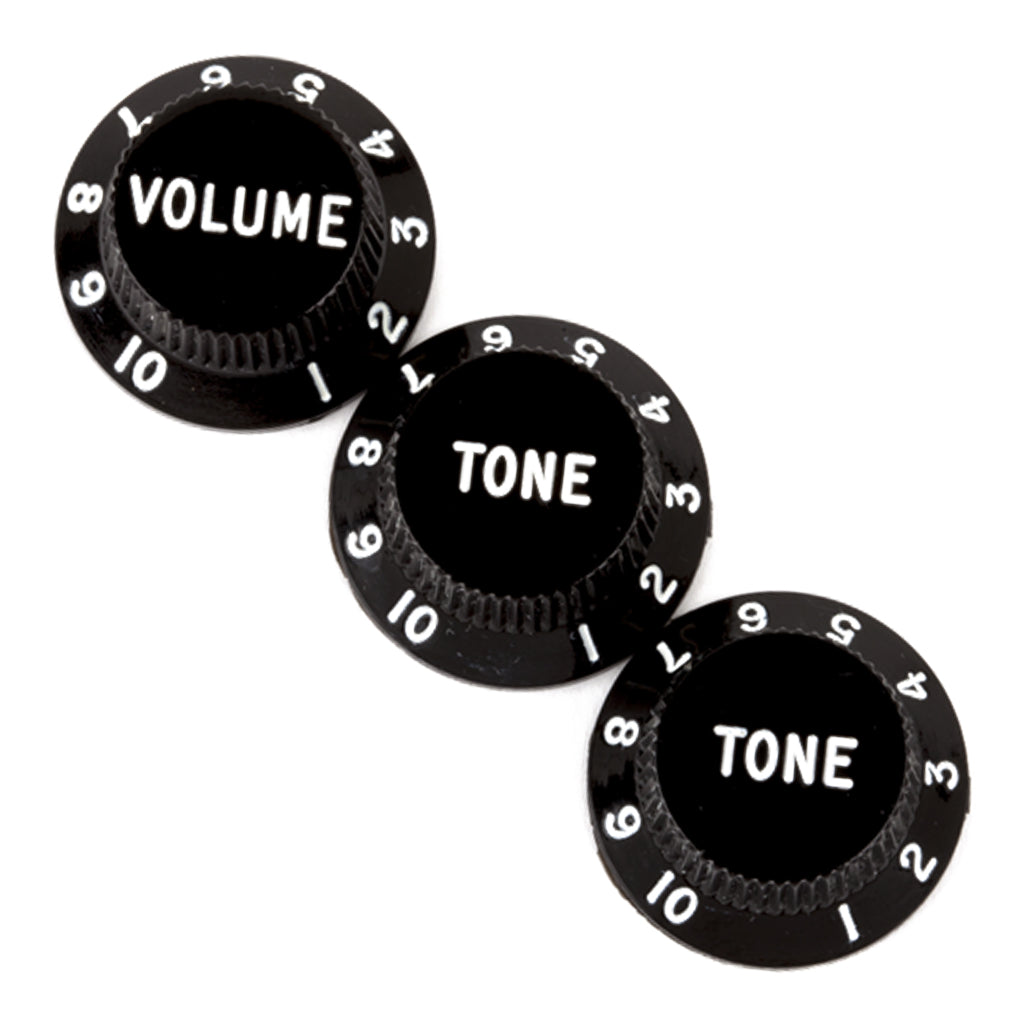Fender Stratocaster Knobs Black
