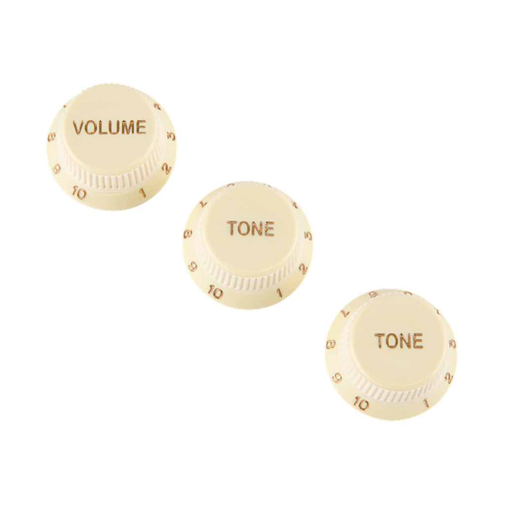 Fender Stratocaster Soft Touch Knobs Aged White