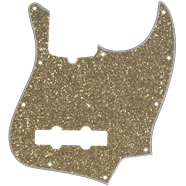 Pickguard Jazz Bass 10 Hole Aged Glass Sparkle