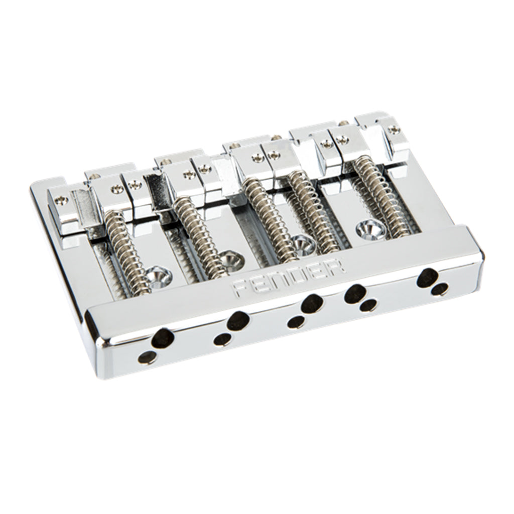 Fender HiMass 5 String Bass Wide Bridge Assembly with Zinc Saddles in Chrome