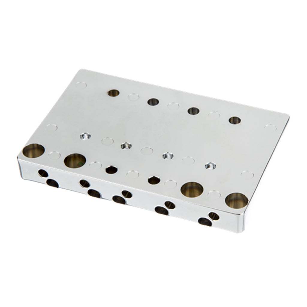 Fender HiMass 5 String Bass Narrow Bridge Assembly with Brass Saddles in Chrome