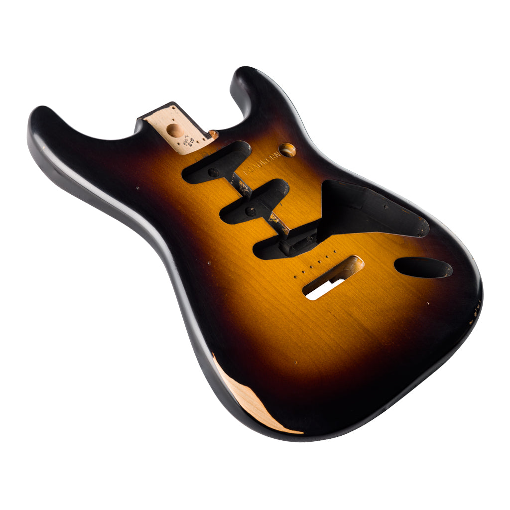 Fender Road Worn 50's Stratocaster SSS Alder Body in 2 Tone Sunburst