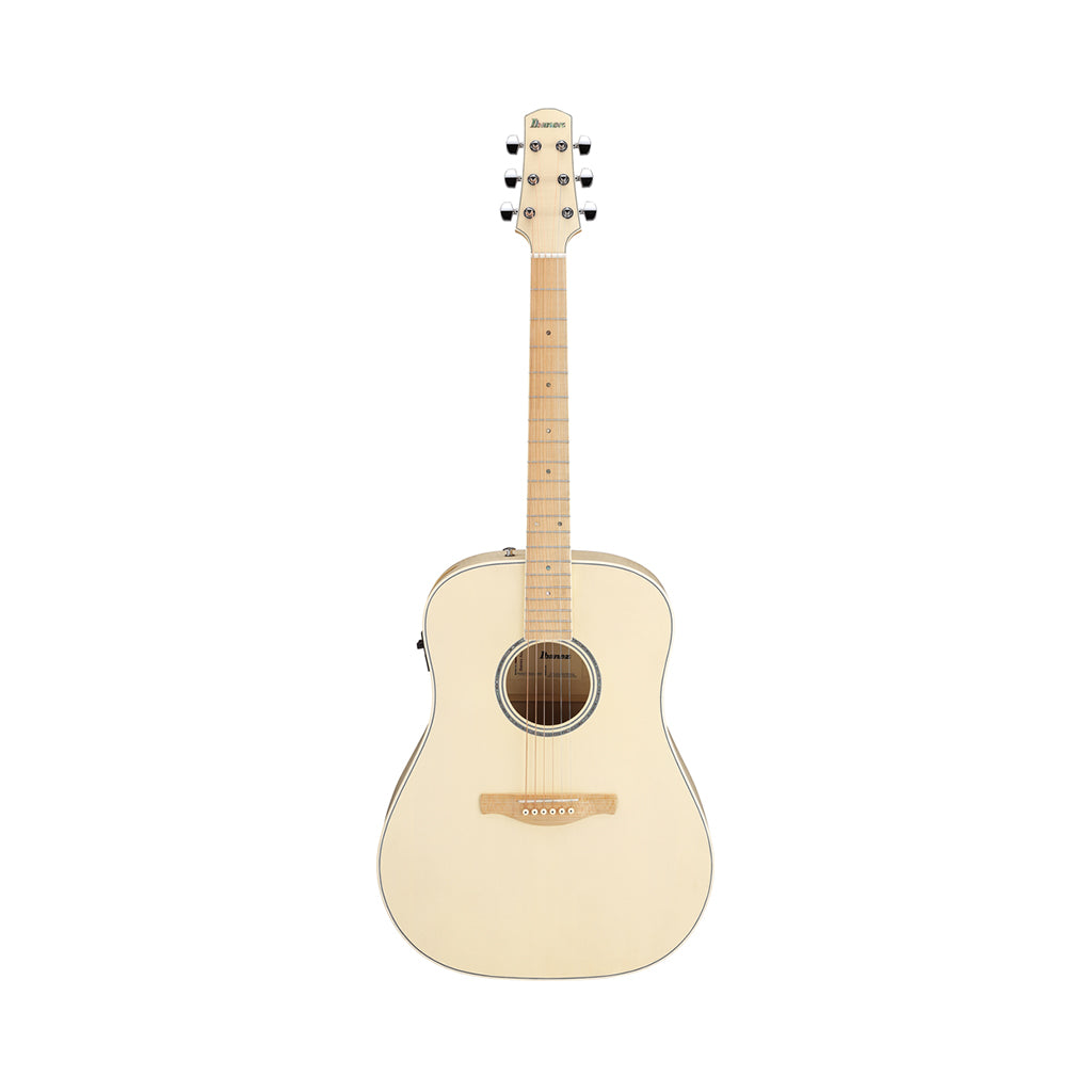 Ibanez AAD77M1E Dreadnought Acoustic Guitar w/Pickup - Open Pore Antique White