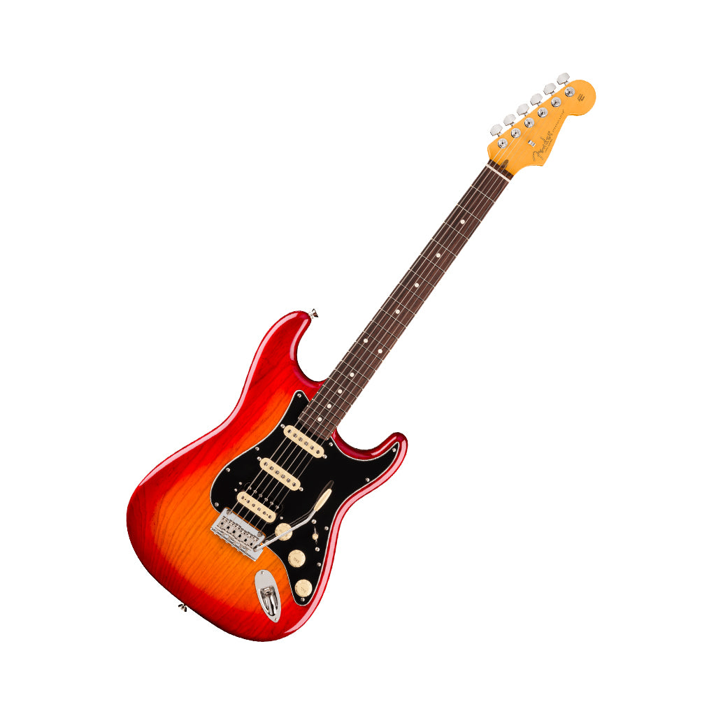 Fender American Professional Stratocaster HSS Rosewood Electric Guitar - Aged Cherry Burst