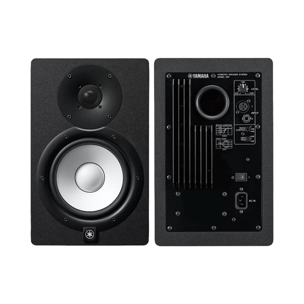 Yamaha HS7 inch Powered Studio Monitor Pair Black Sky Music
