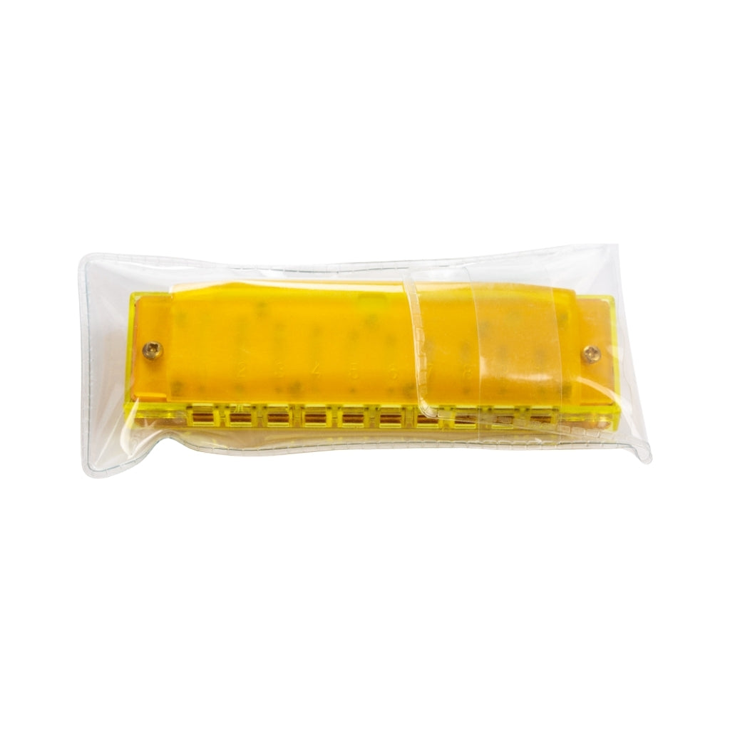 Hohner Translucent Harp Harmonica - C/Yellow with case