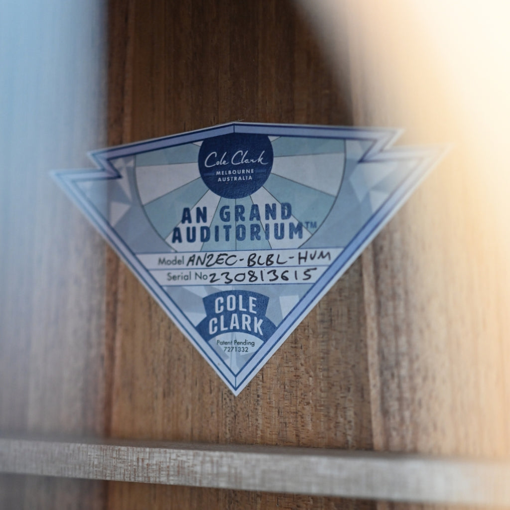 Cole Clark AN2EC BLBL Humbucker All Blackwood