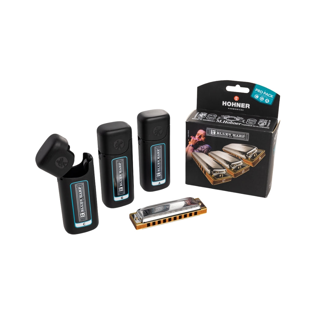 Hohner Blues Harp Pro Pack Harmonica - C G A Major