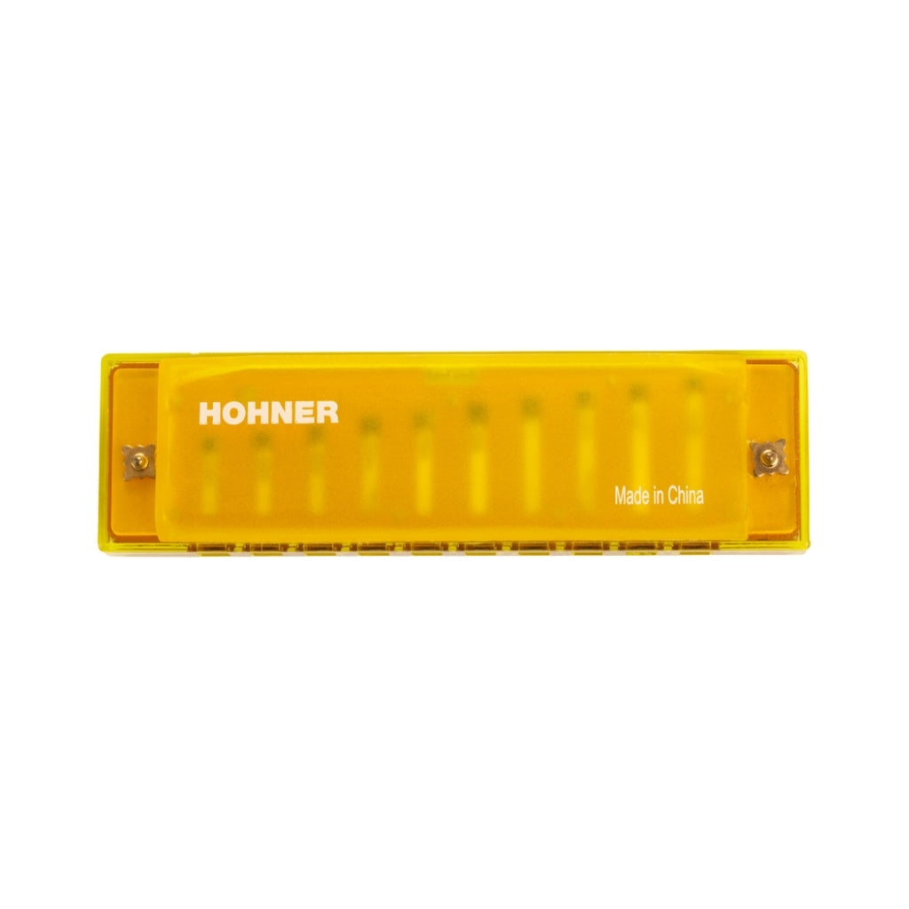 Hohner Translucent Harp Harmonica - C/Yellow back