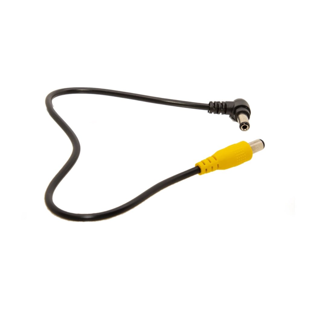 1 Spot 12'' DC Cable Male R-Angle to Male Straight Cable Pedal & Pedalboard Accessories Sky Music
