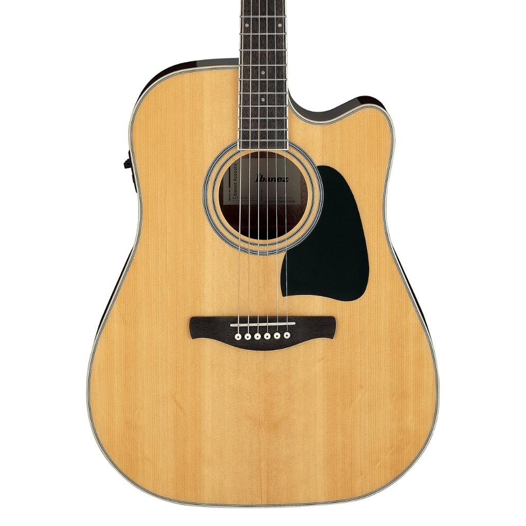 Ibanez - AW70ECE Artwood Solid Acoustic/Electric Guitar - Natural High Gloss