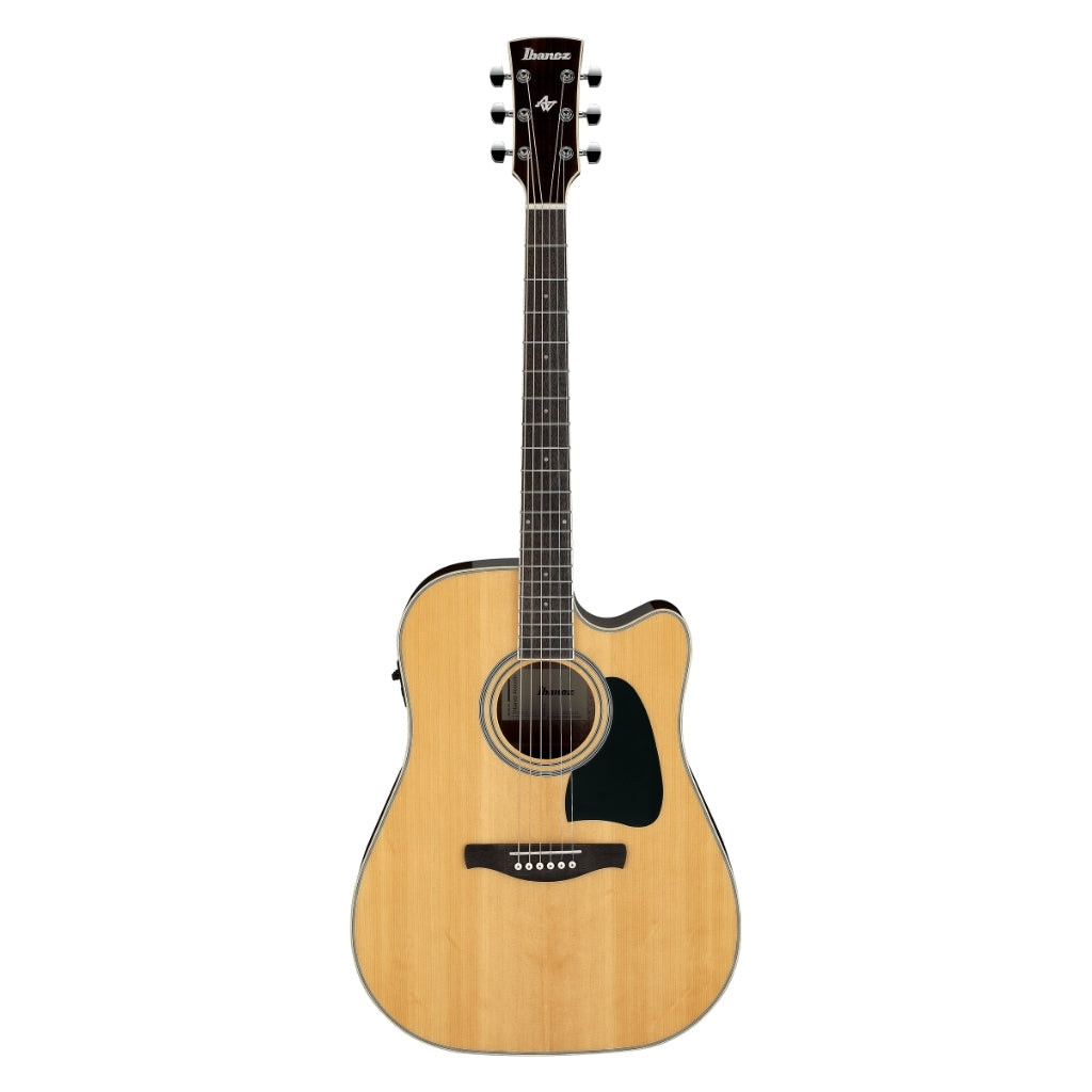 Ibanez - AW70ECE Artwood Solid Acoustic/Electric Guitar - Natural High Gloss