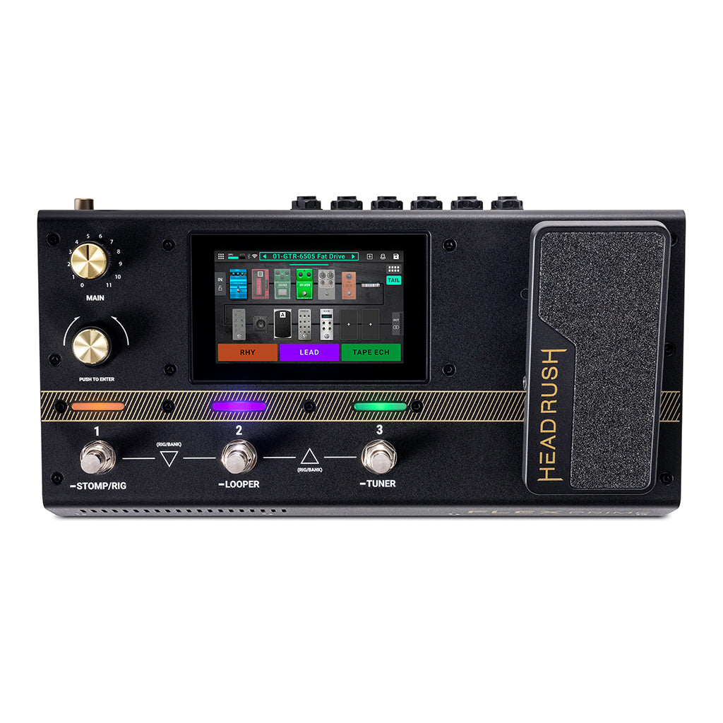 HeadRush Flex Prime Compact FX Pedalboard 4" Touchscreen with WiFi and Bluetooth