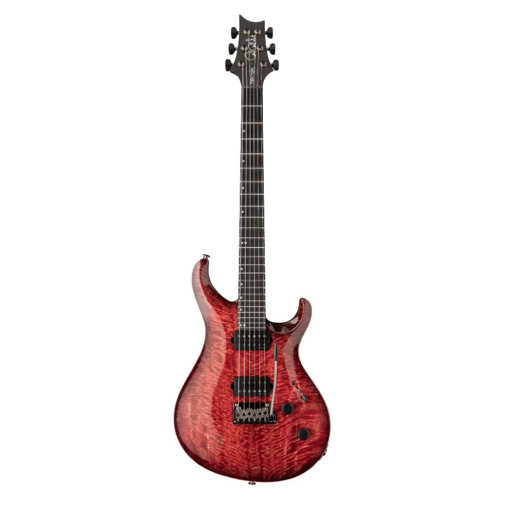 PRS - Tekton T Electric Guitar with Two-Point Tremolo - Fuchsia Aura with Black Satin Neck