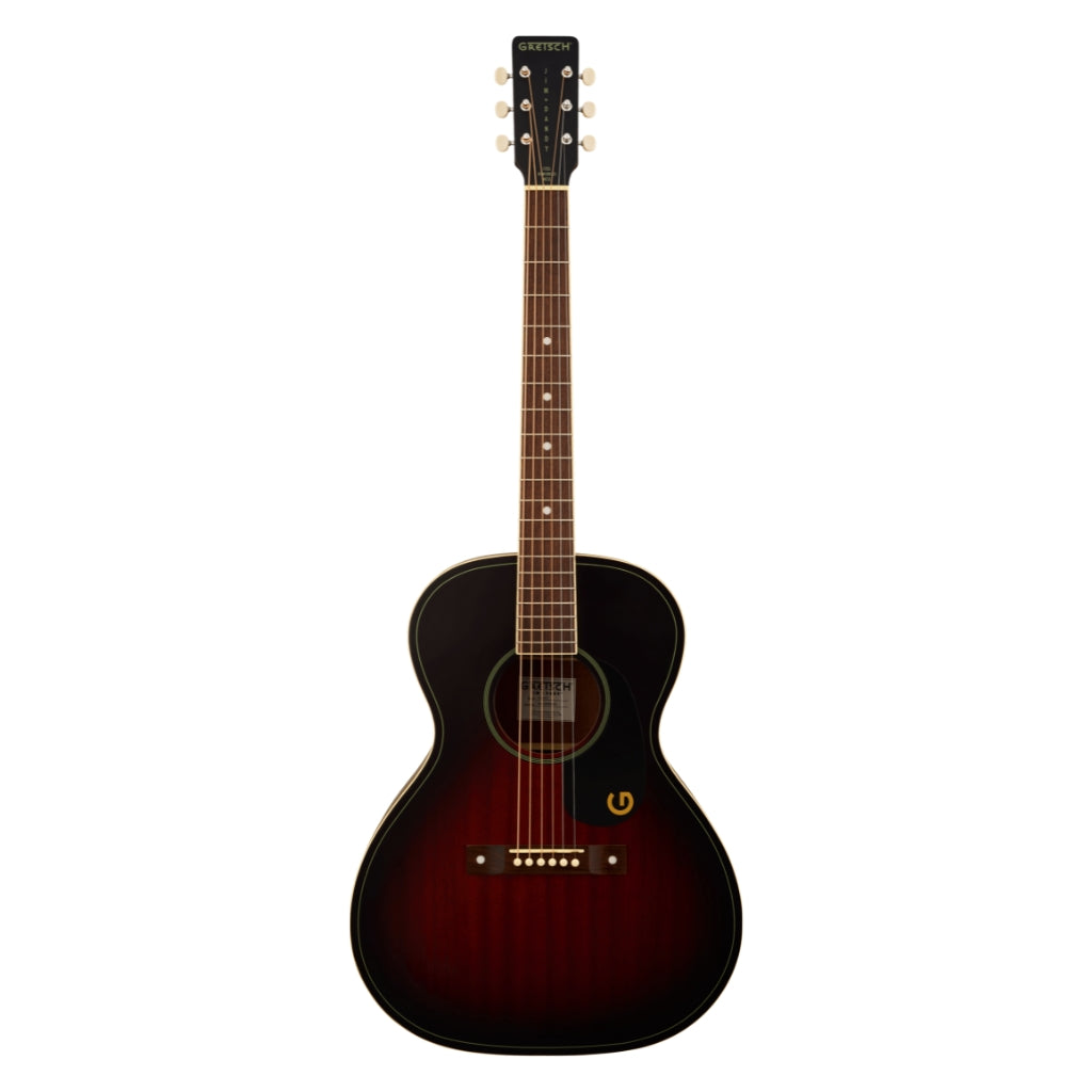 Gretsch - Jim Dandy Concert Acoustic Guitar - Deep Cherry Burst, Walnut Fingerboard