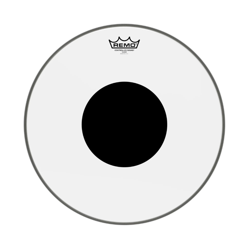 Remo - Controlled Sound Clear Drumhead - 15 inch - with Black Dot