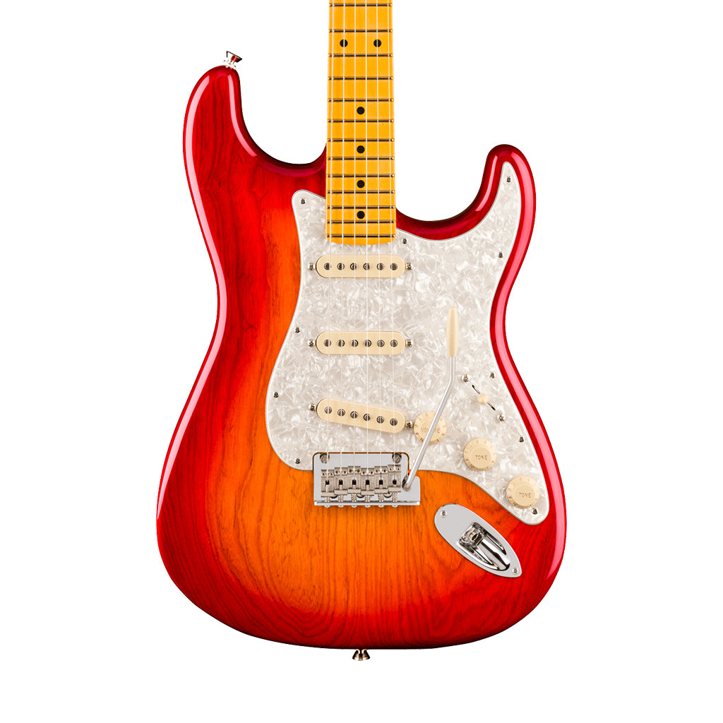 Fender American Professional Stratocaster Maple Electric Guitar - Aged Cherry Burst