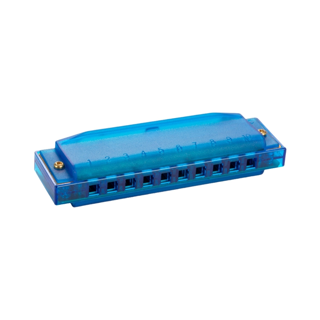 Hohner Translucent Harp Harmonica - C/Blue hero