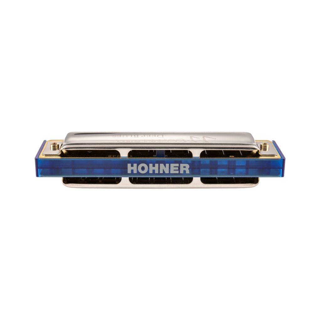 Hohner Jean Jacques Milteau Deep Blues Harmonica - G Major, Trans Blue