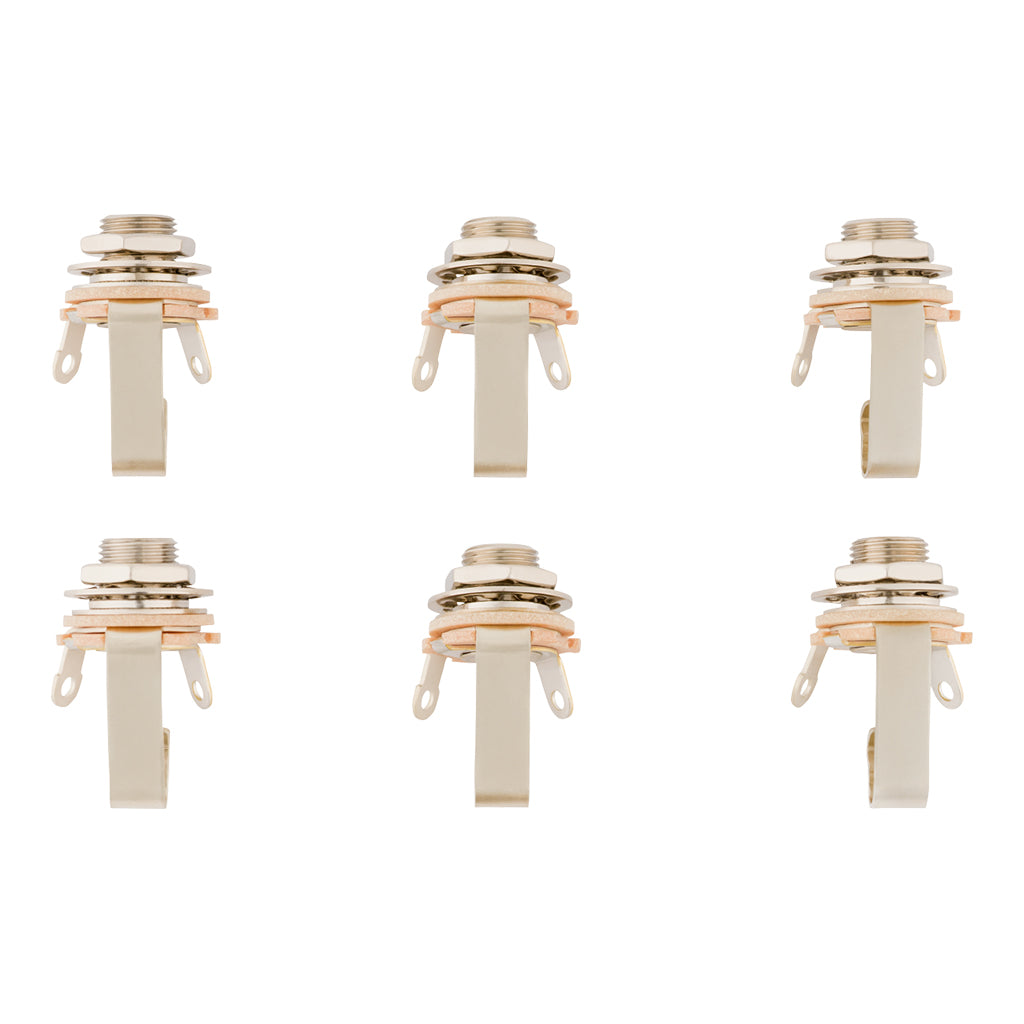 Fender 1/4" 2-Conductor Guitar Output Jack - 6 Pack