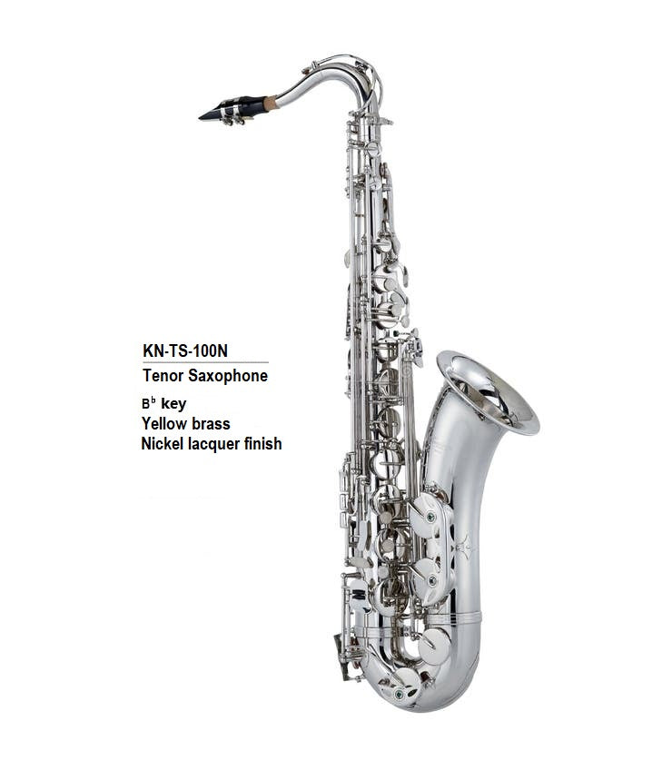 Knight Tenor Saxophone Nickel Plated AS-100N with Case