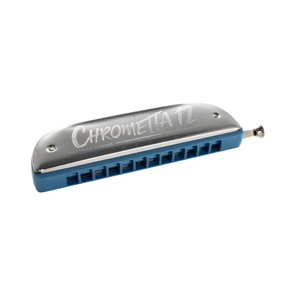 Hohner Chrometta 12 Colour Edition Harmonica - G top front