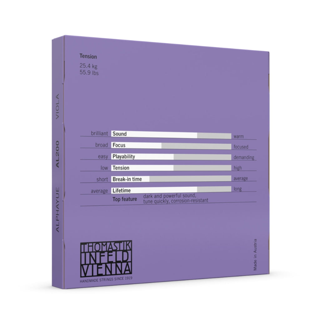 Thomastik AL200 Alphayue Viola String Set