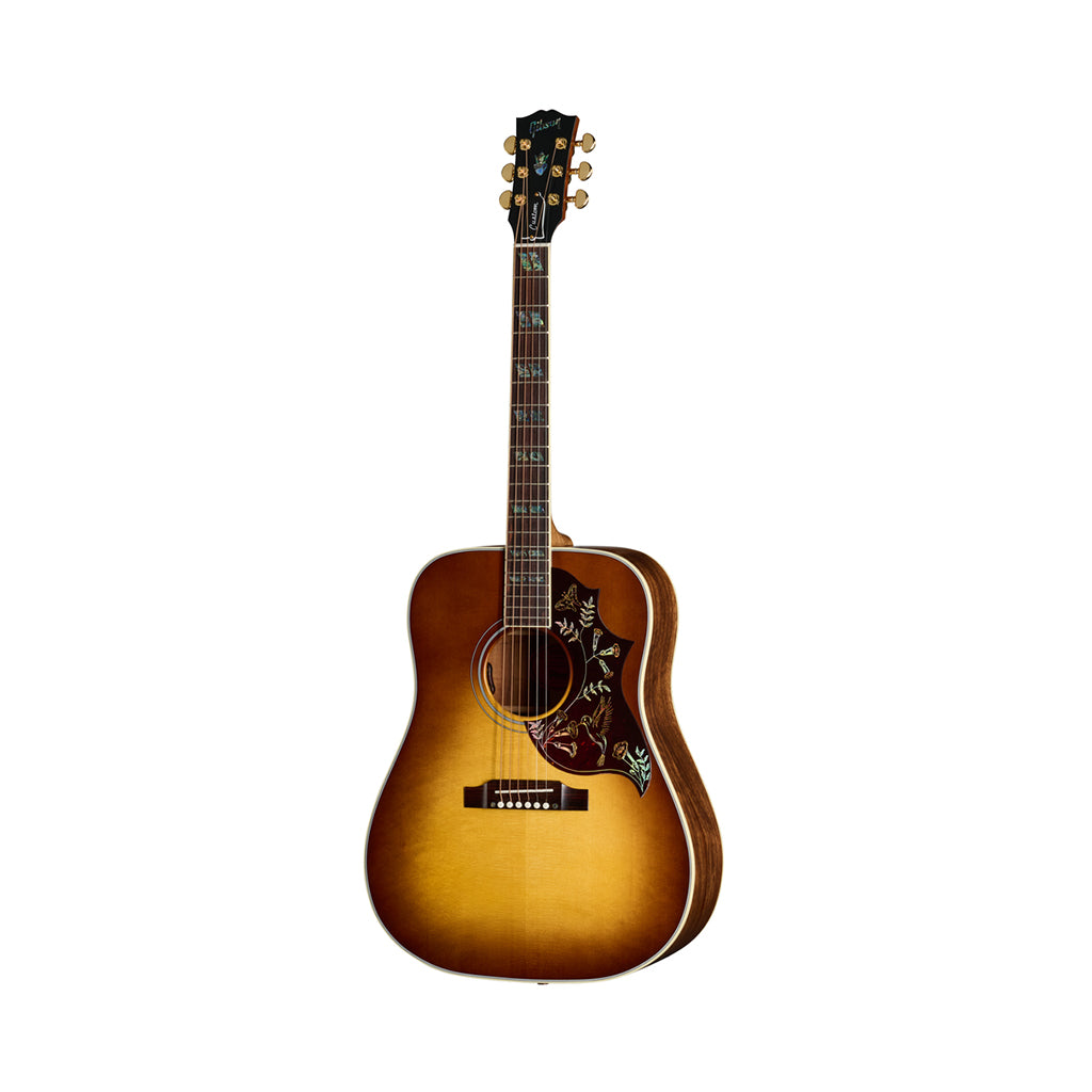 Gibson Hummingbird Elegant Koa Acoustic-Electric Guitar - Honey Burst front