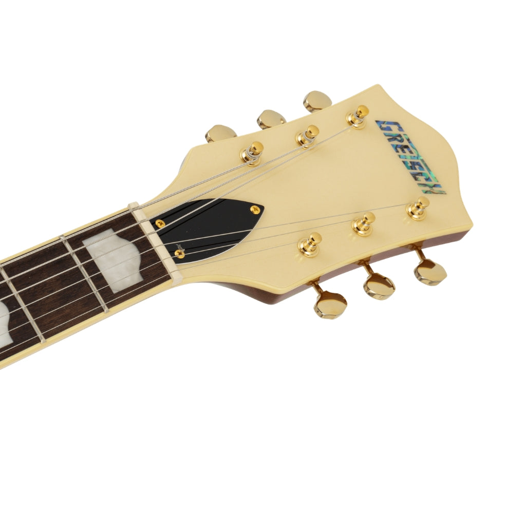 Gretsch - G5422TG Electromatic Pristine LTD Hollow Body Double-Cut with Bigsby Electric Guitar - White Gold, Laurel Fingerboard