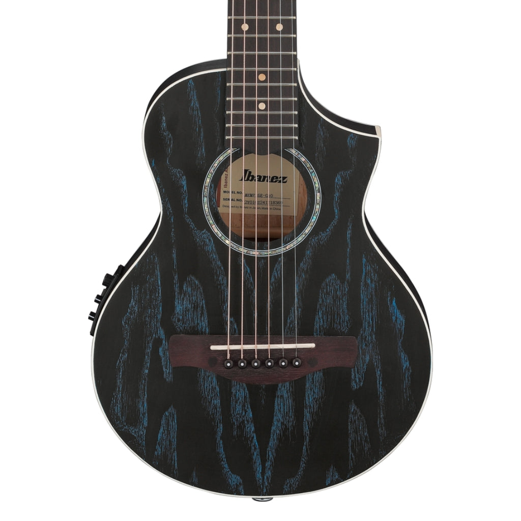 Ibanez - EWP16EWB Open Pore Mini Acoustic-Electric Guitar - Galaxy Aqua