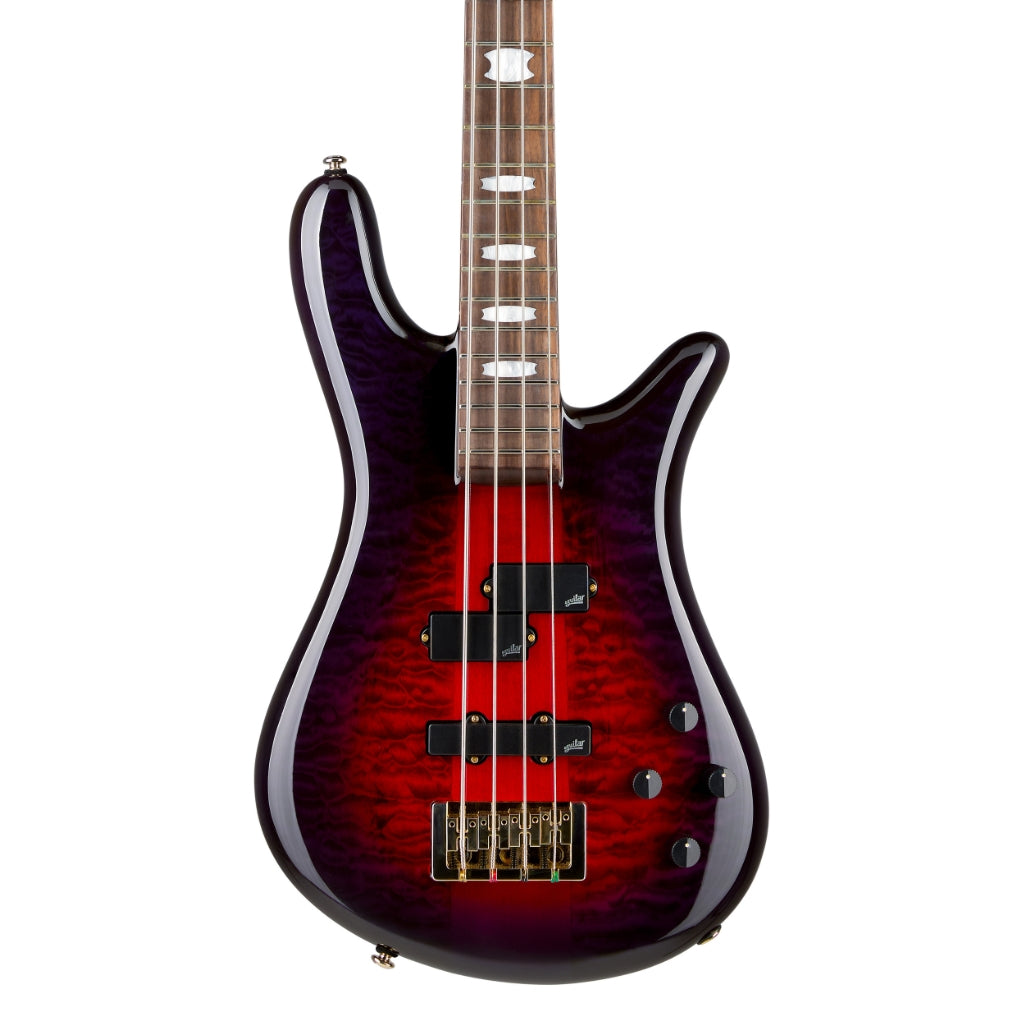 Spector - Icon NS-2 Neck Through Electric Bass Guitar - Purple Cherry