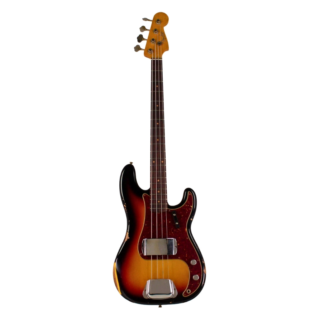 Fender - Custom Shop '64 Precision Bass Relic - Bleached 3-color Sunburst