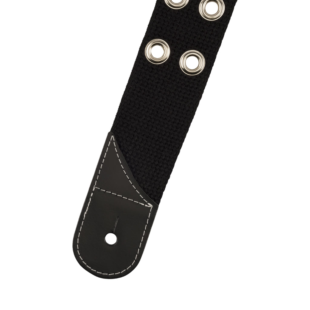 Jackson - Cotton Grommet Strap - Black