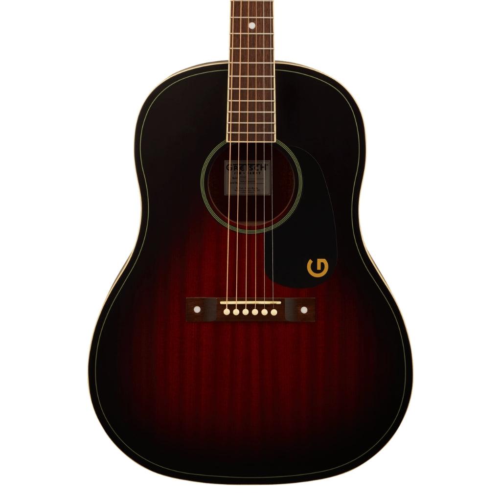 Gretsch - Jim Dandy Dreadnought Acoustic Guitar - Deep Cherry Burst, Walnut Fingerboard