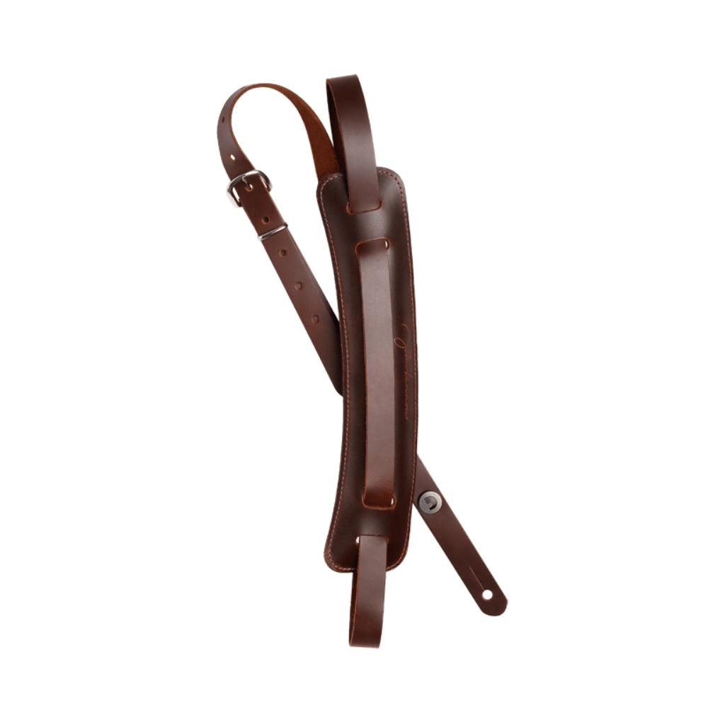 D'Addario - John Lennon Signature Strap - Brown Leather w/Pad