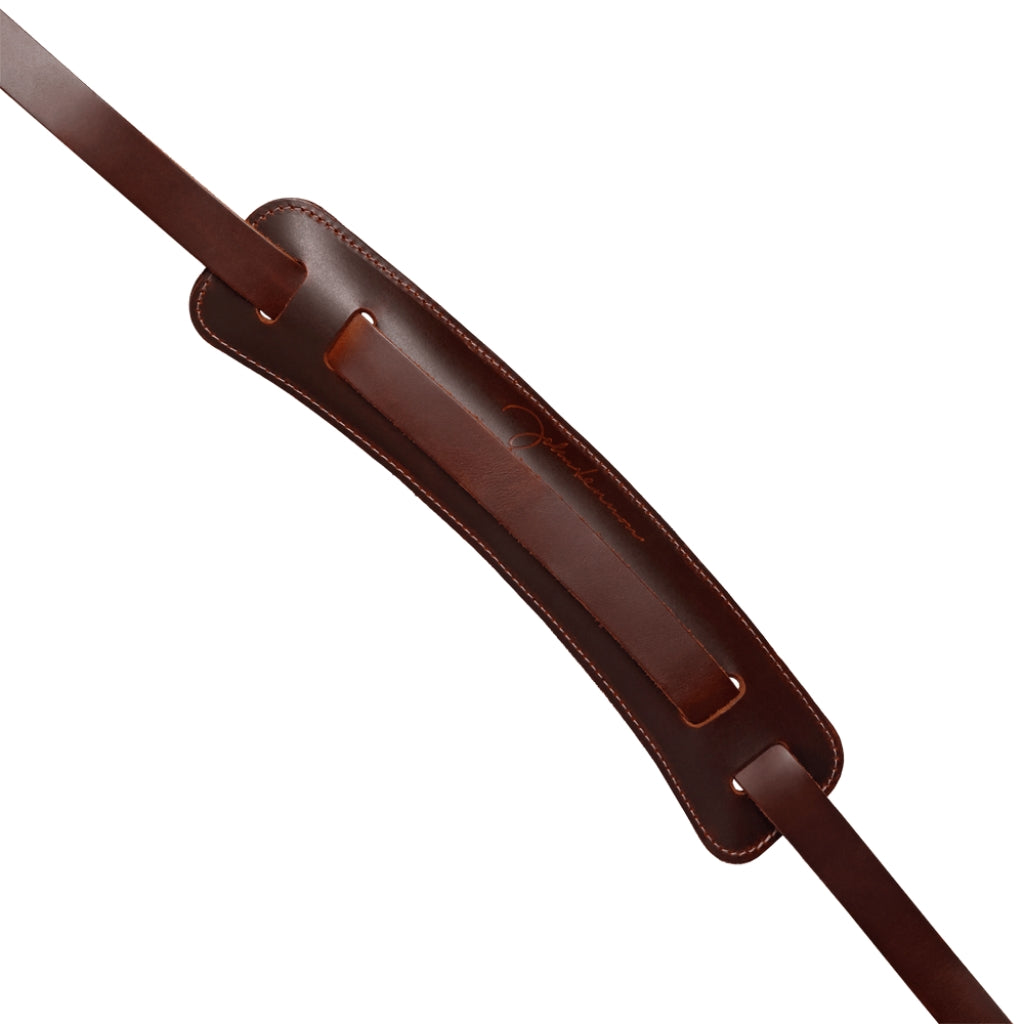 D'Addario - John Lennon Signature Strap - Brown Leather w/Pad