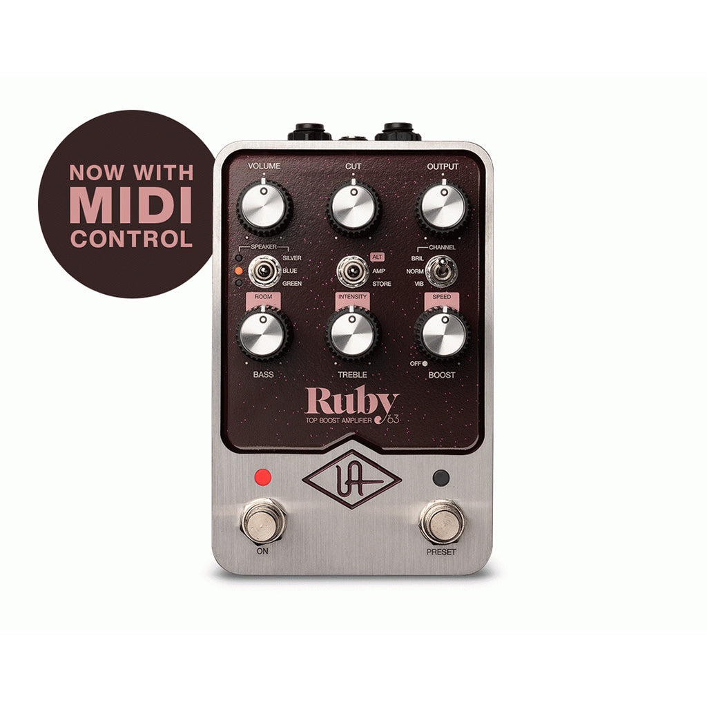 Universal Audio UAFX Ruby 63 Instrument Top Boost Amp Effects Pedal