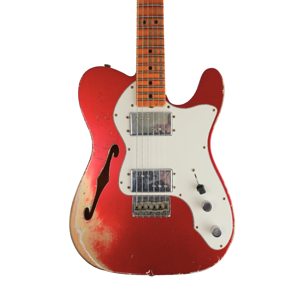 Fender Custom Shop Big Peg Telecaster Heavy Relic Electric Guitar - Aged Candy Apple Red sky music