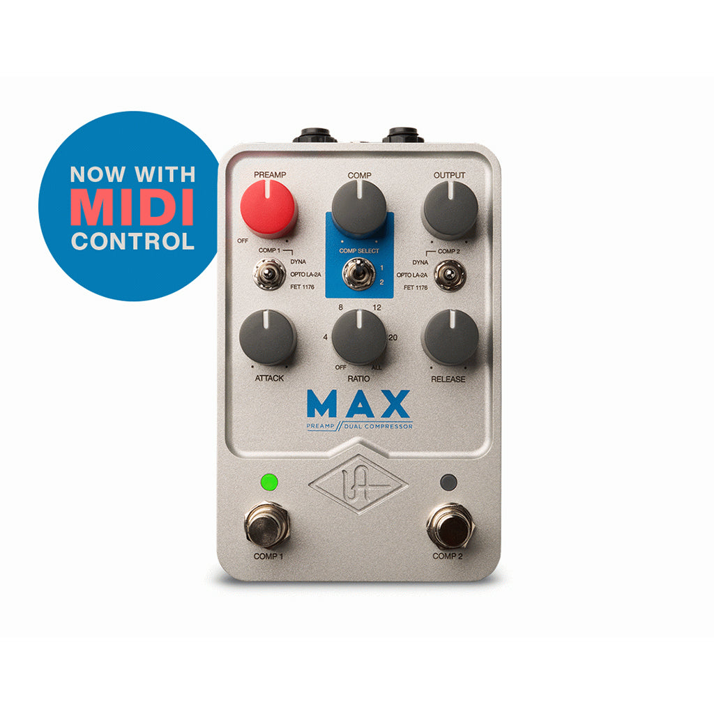 Universal Audio UAFX Max Preamp and Dual Compressor Pedal - Sky Music