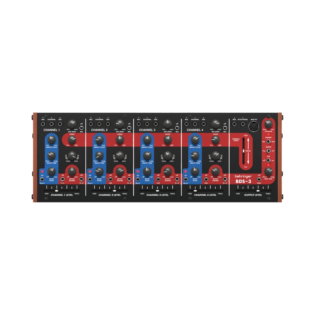 Behringer BDS-3 Classic 4-Channel Analog Drum Synthesizer in Eurorack Format