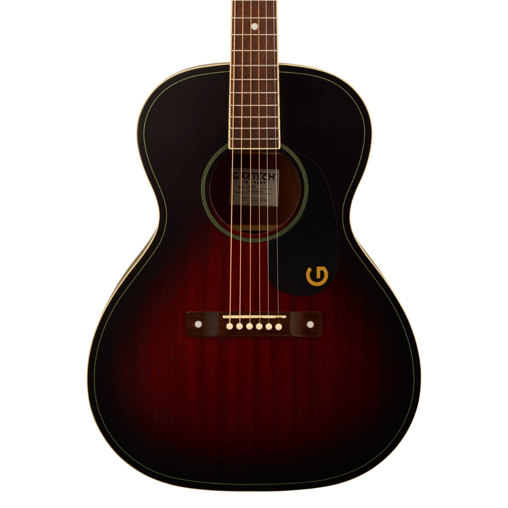 Gretsch - Jim Dandy Concert Acoustic Guitar - Deep Cherry Burst, Walnut Fingerboard