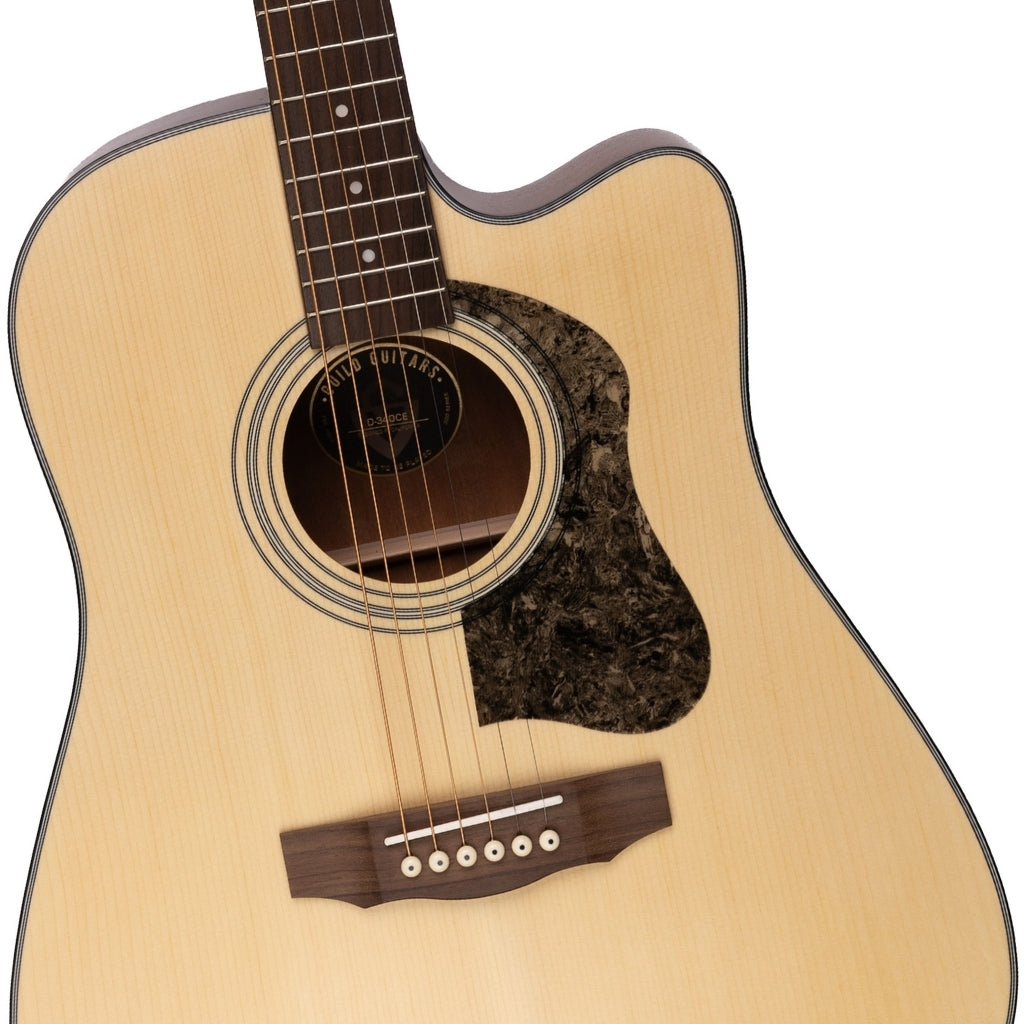Guild - D340CE Acoustic-Electric Dreadnought Guitar - Natural